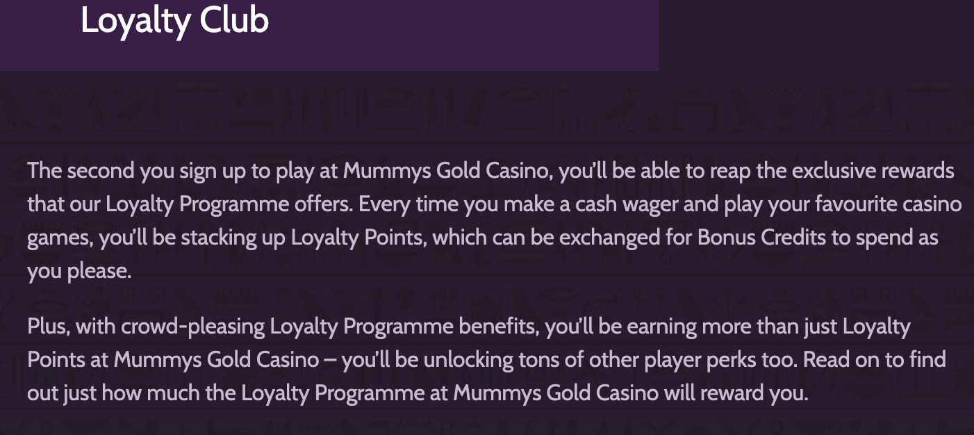 Mummys Gold Loyalty Program