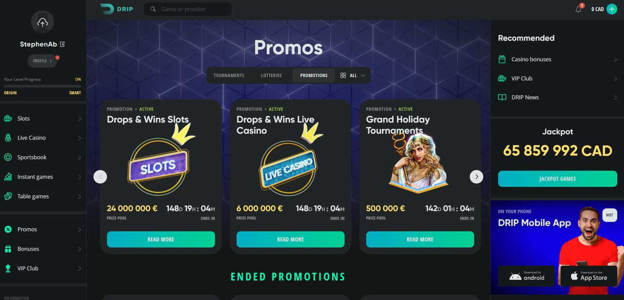 DRIP Casino Review 2024 – Claim 150% Bonus of up to $600